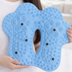 아크배라 에어 발지압 스텝퍼 홈트 하체운동 발마사지 지압매트, 블루