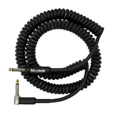 뮤즈텍 레트로 코일 기타 케이블 RC-300SR (3m / ㄱ자형) 3미터 앵글형 기타잭 Straight + Right Angle 스프링형 Guitar Cable, 1개