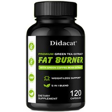 체중 관리 및 팽창을 위한 녹차 추출물 장 건강 지원 - 남성 및 여성을 위한 체중 관리 장 건강, 1개, 120정