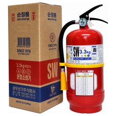 삼우 국산 3.3kg 유명메이커 소화기 고급브랜드/무료배송 스티커 자석식 점검표 증정 도매업체 로케트코리아, 1개