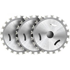 툴레보 1+1+1 목공용 핸드 양방향 그라인더날 원형 톱날 4인치, 3개