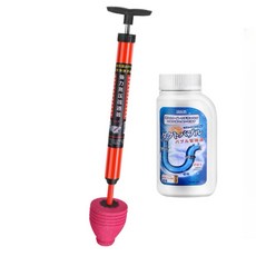 1/1+1 변기 및 배관 뚫어뻥 고압배관청소기 진공화장실 배관청소기 튼튼하고 쓰기 좋음/조작하기 쉽다/강력 지속 가압, 1개