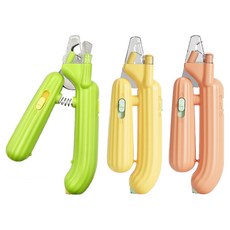 펫쭈 반려동물 LED 발톱깎이 다듬기, 발톱 깎이, 1개, 그린