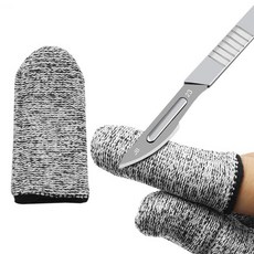 2/3/4/5/10set 작업 손가락 골무 핑거 슬리브 부상 방지 보호 캡 장갑, 1type, 3세트