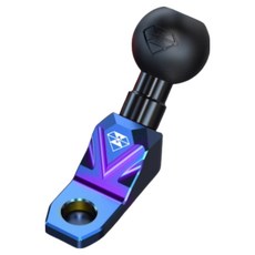 알루미늄 백미러마운트 램마운트거치대 백미러 사이드미러 볼베이스 거치대, 버닝블루, 1개