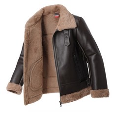 겨울 무스탕 보아털 레더 가죽자켓 라이더점퍼 SHD9078