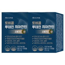 안국약품 토비콤 루테인지아잔틴오메가3, 2개, 30정