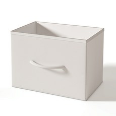 소웰홈 패브릭 다용도 수납함, 1개, 화이트(가죽)