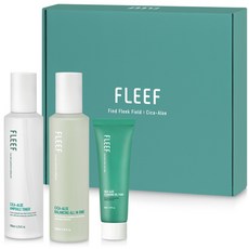 Fleaf Cica 蘆薈護膚平衡安瓶爽膚水 200ml + 多合一 200ml + 潔面啫喱泡沫 50ml 套組, 1套
