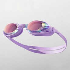 [180도뷰] 클리어뷰 안티포그 오로라 수경 미러 물안경, 1개, 퍼플