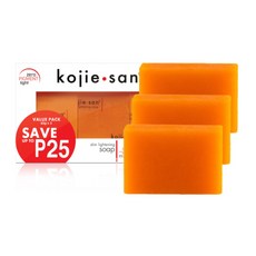 겟겟 필리핀 비누 Kojie San Soap, 65g, 3개입