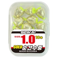 골드 순간수중 수중찌 속공 완충고무 포함형, 1.0, 10