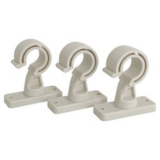 커튼봉설치 커텐봉걸이 커튼브라켓 봉브라켓 나사못포함 커텐봉 커튼봉 브래킷 3p, 1개