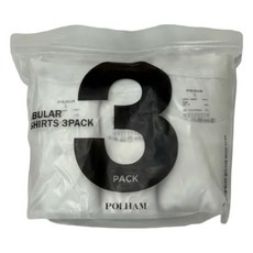 폴햄 남녀공용 3PACK 튜블러 반팔 티셔츠