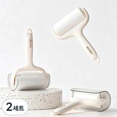 JEWAY 옷에 붙은 털 제거기, 2세트, 크림색