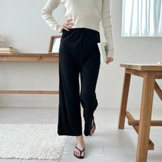 미니멀모다 임산부 허리밴딩 와이드 팬츠 감응벨트 임부복 바지