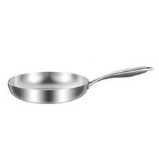 CookNest 304 스테인리스 통3중 인덕션 후라이팬 스텐 프라이팬, 1개, 24cm