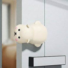 아기나무 방문 손끼임방지 문닫힘방지 도어쿠션, 4개, 화이트