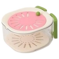 실버블랙진 과일 야채 탈수 바구니 사용이 편리한 가정용 세척 과일 보관함 물빠짐 보관통 보관이 편리한 과일통, 1개