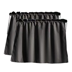 소소상점 차량 햇빛가리개 흡착식 암막 커튼, 2개, 블랙 2개, 블랙