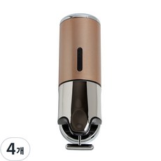 홈스토리 물비누 디스펜서 450ml, 골드, 4개