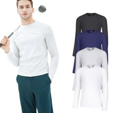 김영주 남성용 아이스쿨 냉감 라운드 골프이너 긴팔 티셔츠 K9SMSH1861