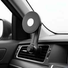 RAOM 차량용 송풍구 거치대 맥세이프, 블랙, 1개