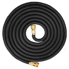 리빙엔터 하이프레셜 라텍스 매직호스 물호스 길이 7.5M 15M 22M 30M 단품 세차호스 수도호스 베란다호스 청소호스, 블랙