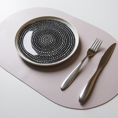 다온라인몰 식탁 테이블매트 1+1 논슬립 미니멀 방수 가죽매트 5color, 2개, 45 x 30 cm, 분홍