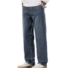 wassup 남자 청바지 겨울 기모 청바지 스판 쾌적 와이드청바지