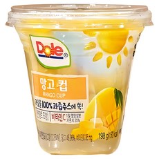[이슬머금]Dole 돌 망고컵 후룻컵 컵과일 컵망고 망고통조림 망고, 24개