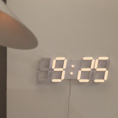 레트니 LED 벽시계 무소음 무선리모컨 인테리어 집들이 선물, 3.3m