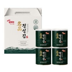 소문난삼부자 본사 명품 정성김 캔김 4p 선물세트, 1세트, 120g