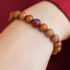 괜찮은하루 염주 팔찌 복숭아 나무 삼재 침향