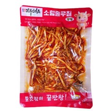 김부인식품 소힘줄무침 국내제조 매콤 달콤 소힘줄 반진 반찐 뉴반찐 반찬 밥도독 소스지 정통힘줄 술안주 쫄깃, 6개, 180g