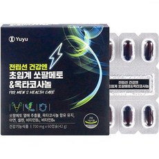 유유제약 전립선건강 엔 초임계 쏘팔메토 옥타코사놀 로르산, 60정, 1박스