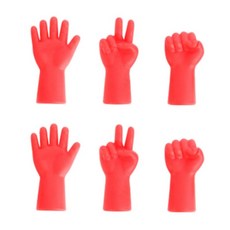 [6개입]모리포켓 대바늘마개 뜨개질마개 뜨개바늘 뜨개실 마커, 1세트, 레드