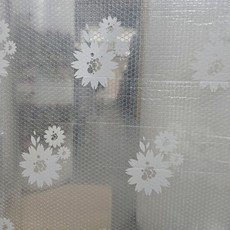 데코마당 코스모스 뽁뽁이 에어캡 창문 단열 유리창, 1개