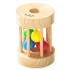 토이맘모스 몬테소리 교구 사운드 롤링 드럼 대근육 소근육 발달 베이비 토들러 가베 감각 유아 터미타임 장난감, 1개