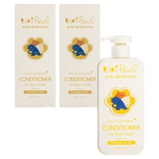 유니포스 클린코트 컨디셔너 반려동물 컨디셔너 for 단모 숏 코트, 500ml, 2개
