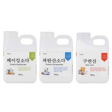 키친이레 천연세제 베이킹소다 구연산 과탄산소다 세탁조청소 세제 리필 용기 세탁살균 항균, 500g, 1개