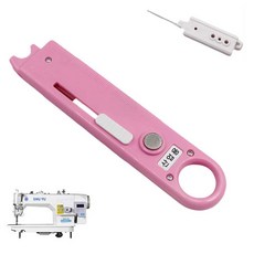 루베이 4in1 바느질 실꿰기 키트 실밥 제거기+돋보기+눈금자 바느질 공예/의류 수선/자수, 핑크색 공업용, 1개