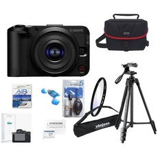 CANON EOS R50 V 14-30mm KIT+512G+정품가방+삼각대+KENKO AIR UV 필터+크리닝킷+LCD필름+리더기 고용량 브이로그 풀패키지