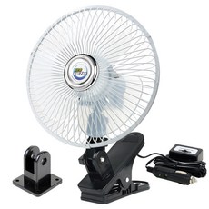 카모아 에코 클립 카팬(집게 피스) 8인치 차량용 선풍기, 8인치12V, 혼합색상