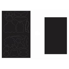 달밤마켓 1(디자인)+1(무지) 겨울옷 패딩수선패치 의류 수선 테이프, 네이비-MWBH05, 1개