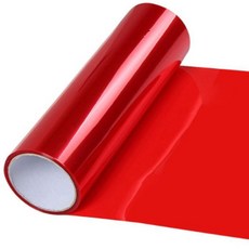 어썸카툰 자동차 PPF 라이트필름 랩핑지 차량 기스방지 1롤, 레드, 1개