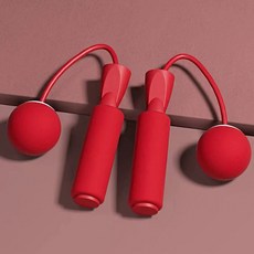 줄없는 홈트 노라인 줄넘기 무선, 레드, 1개
