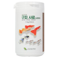 라라아쿠아 프리미엄 구피소형어 사료 110g, 1개, 250ml