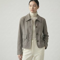 FAUX 스웨이드 여성 자켓 간절기