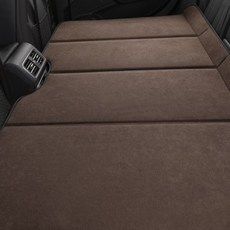 PHILOGEO 승용차 차량용 차박 자동차 뒷자석 놀이방 매트 뒷자리 평탄화 확장 차박 매트 카시트 캠핑 차박매트, 브라운
